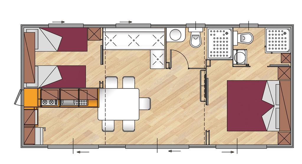 Mobile Homes Sunset Beach Замбратия Стая снимка
